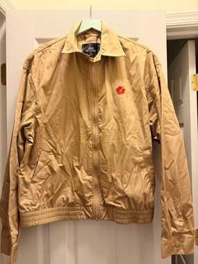 Urban Outfitters Tan Jacket with Red Accent